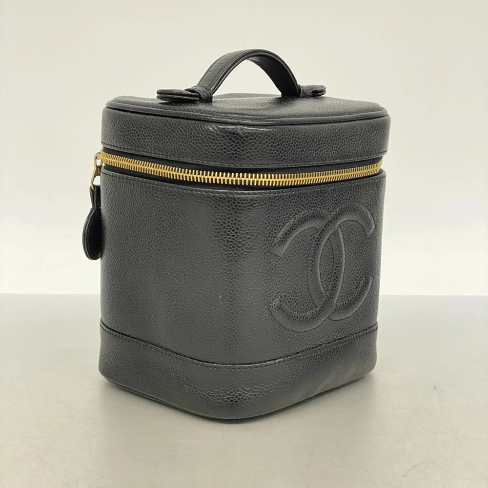 CHANEL Black Caviar Leather Vanity Bag - Picture 2 of 10